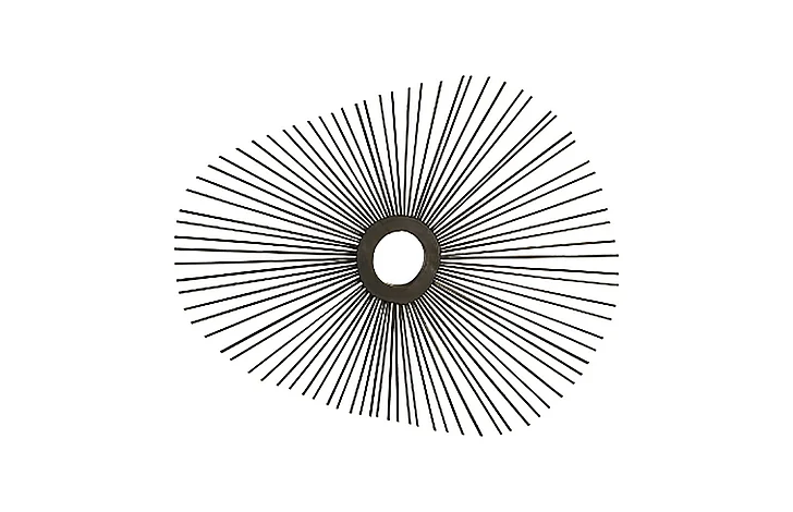 Phillips Spoke Ovoid Mirror in Black TH75402