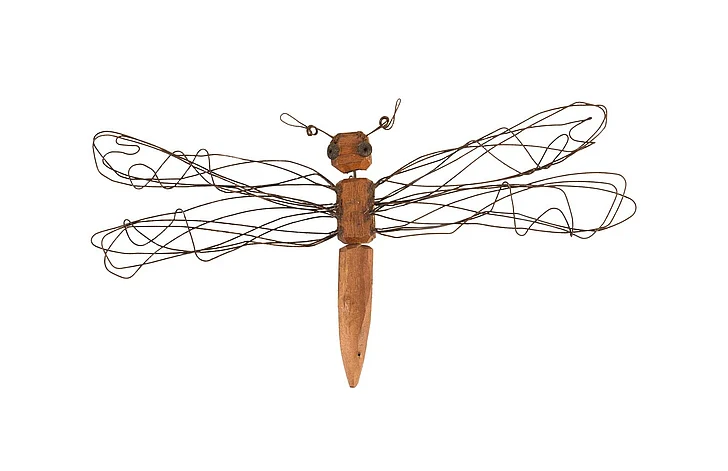Phillips Collection Small Wire Wing Dragonfly in Natural TH76842