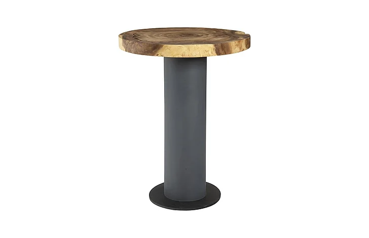 Phillips Collection Concrete and Chamcha Bar Table in Natural TH78367