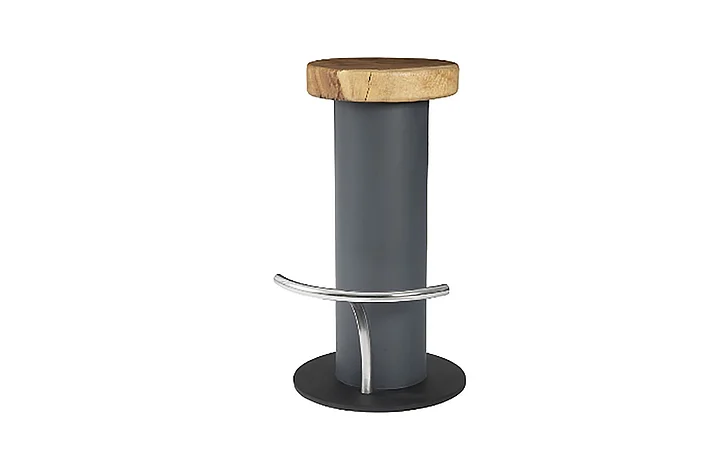 Phillips Concrete Bar Stool in Gray/Brown TH78368