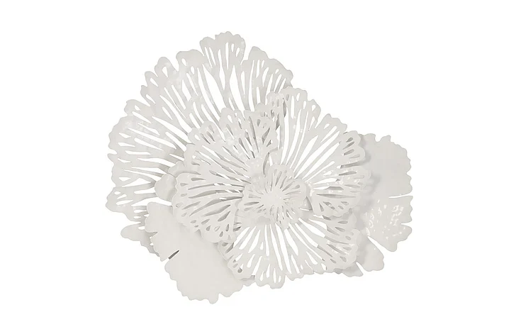 Phillips Collection Small Flower Wall Art in White TH79998