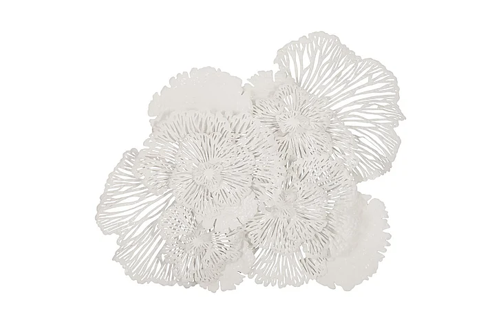 Phillips Collection Large Flower Wall Art in White TH80000