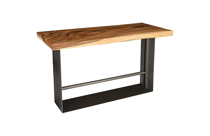 Phillips Collection Iron Frame Bar Table in Natural TH81409