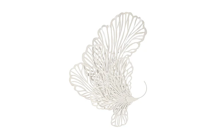 Phillips Collection Small Butterfly Wall Sculpture in White TH83074