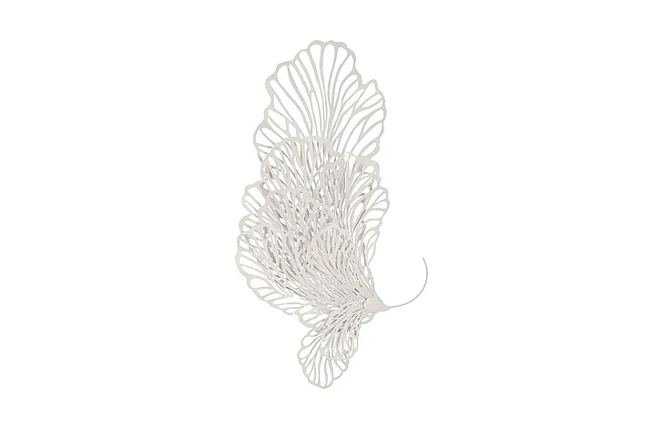 Phillips Collection Medium Butterfly Wall Sculpture in White TH83075
