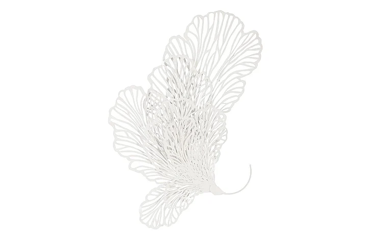 Phillips Collection Large Butterfly Wall Sculpture in White TH83076