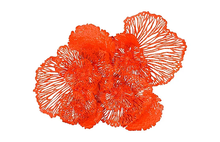 Phillips Collection Large Flower Wall Art in Coral TH83082