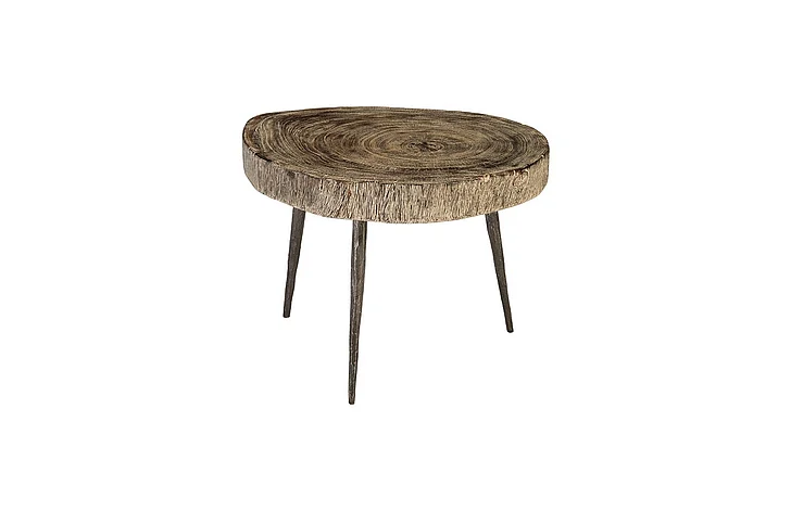 Phillips Collection Crosscut Coffee Table in Gray Stone TH85144