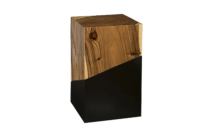 Phillips Geometry Medium Side Table in Natural TH85209