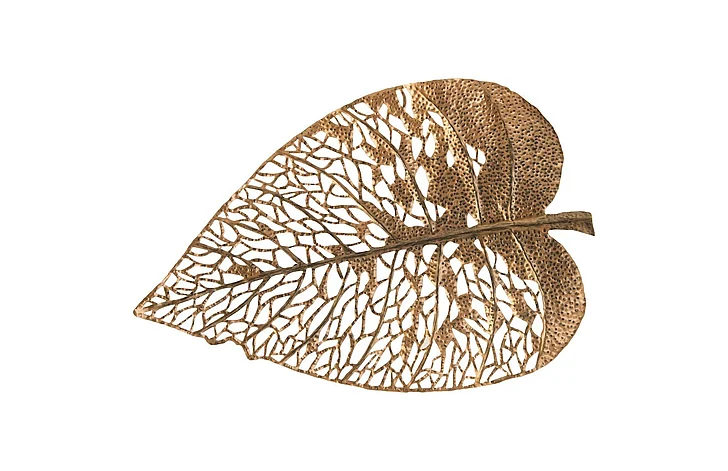 Phillips Collection Large Birch Leaf Wall Art in Copper/Matte Lacquer TH85853