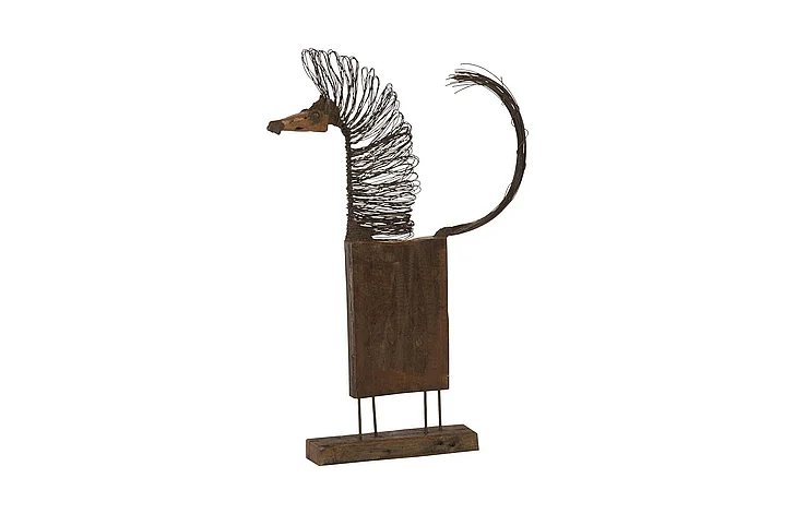 Phillips Collection Large-Body Wire Horse Sculpture in Natural TH87871