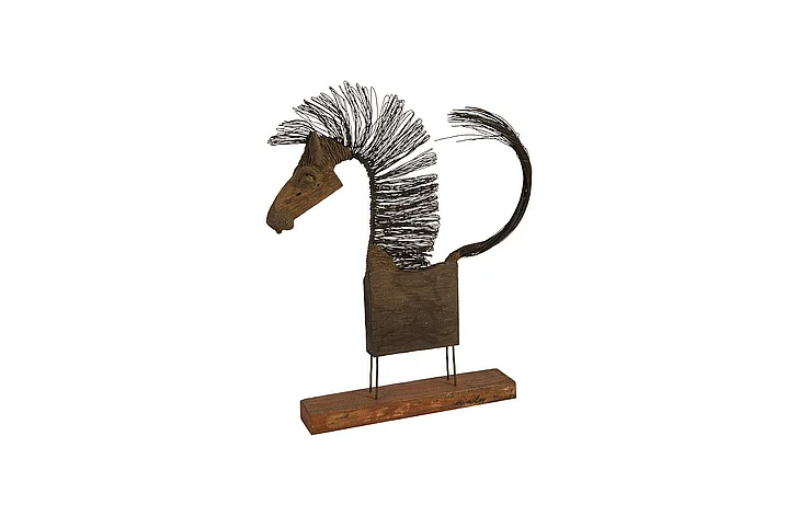Phillips Collection Medium-Body Wire Horse Sculpture in Natural TH87872