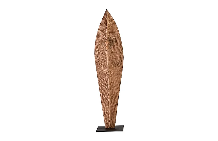 Phillips Collection Large Carved Leaf Sculpture in Copper TH89168