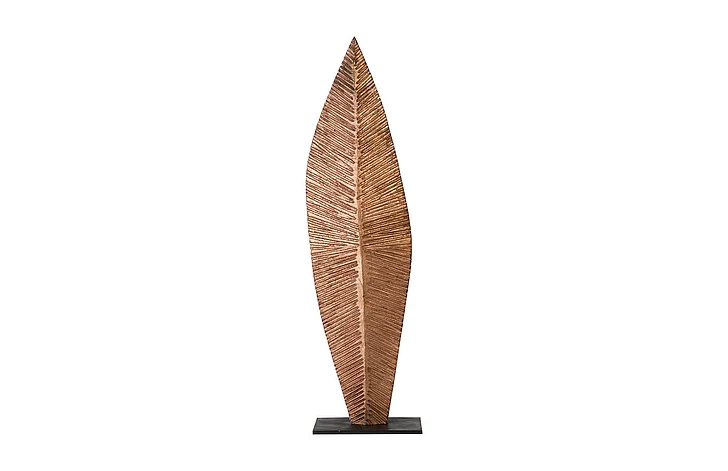 Phillips Collection Medium Carved Leaf Sculpture in Copper TH89169