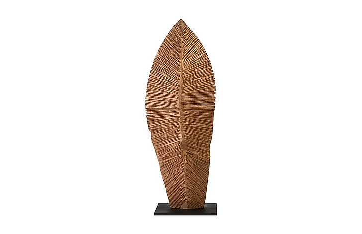 Phillips Collection Small Carved Leaf Sculpture in Copper TH89170