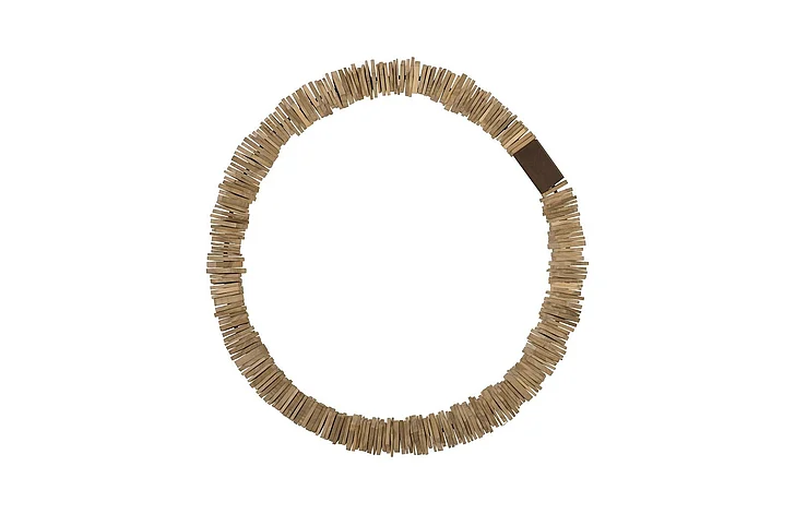 Phillips Collection Large Stacked Ring Wood Wall Art in Bleached TH89176