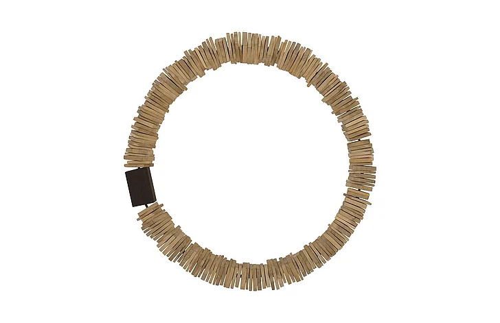 Phillips Collection Medium Stacked Ring Wood Wall Art in Bleached TH89177