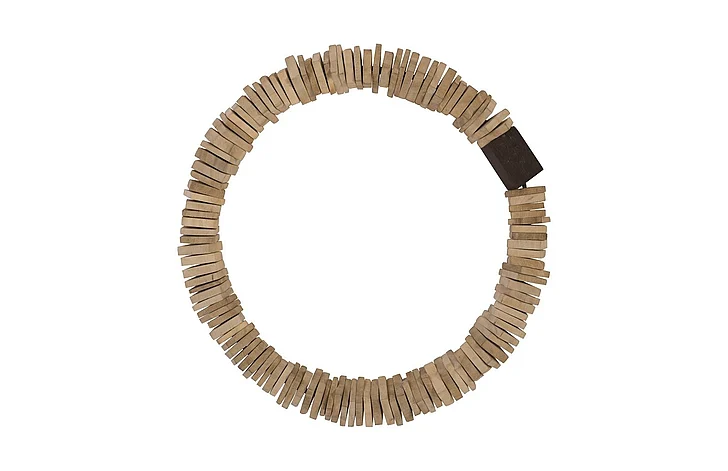 Phillips Collection Small Stacked Ring Wood Wall Art in Bleached TH89178