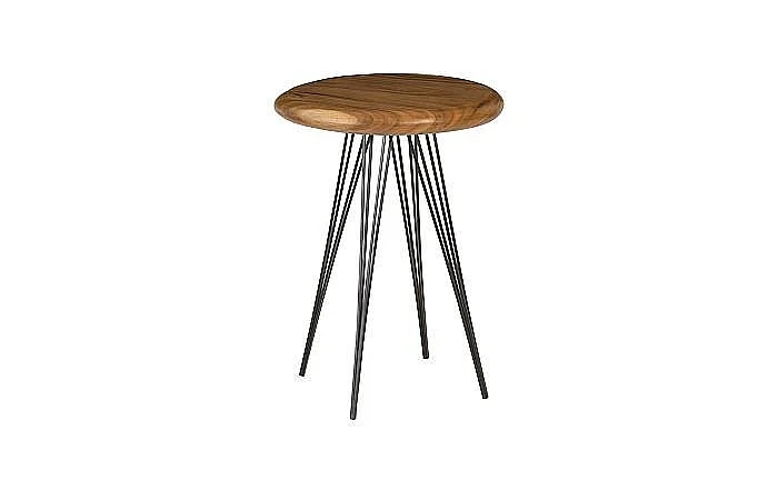 Phillips Collection String Bar Table Four Metal Legs in Brown and Black TH93209