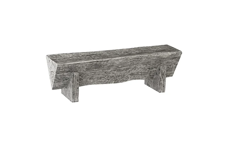 Phillips Collection Triangle Bench in Gray Stone TH94570