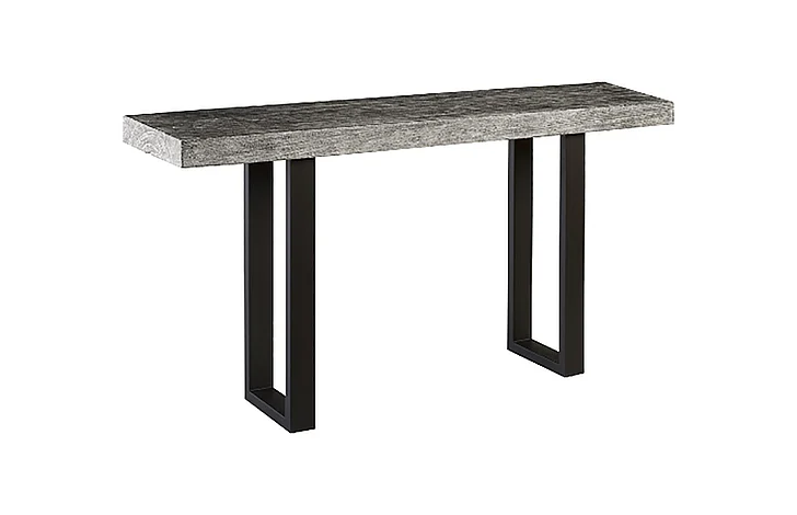 Phillips Wood Console Table in Gray Stone TH95588