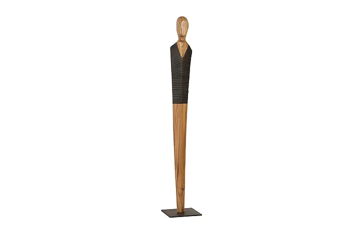Phillips Collection Large Vested Male Sculpture in Natural/Black TH95606
