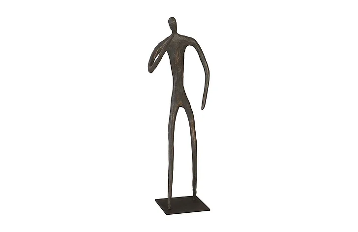 Phillips Collection Gesturing Figure Sculpture in Bronze TH96034