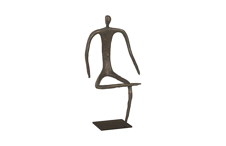 Phillips Collection Sitting Figure Sculpture in Bronze TH96036