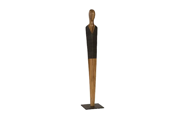 Phillips Collection Medium Vested Male Sculpture in Natural/Black TH96241
