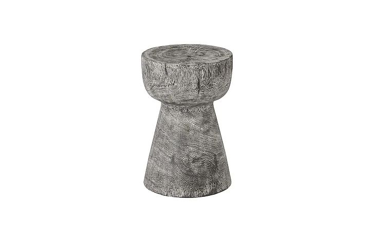 Phillips Collection Curved Cork Stool in Gray Stone TH96666