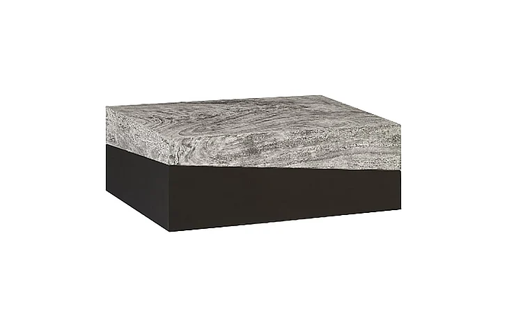 Phillips Geometry Rectangular Coffee Table in Gray Stone TH97558