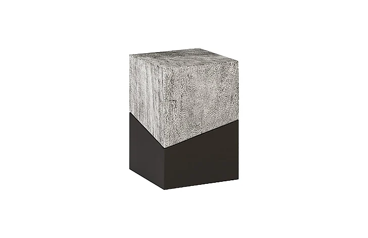 Phillips Geometry Small Side Table in Gray Stone TH97560