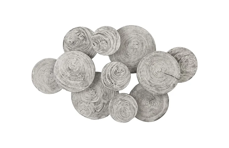 Phillips Collection Clouds Wall Art in Gray Stone TH97956