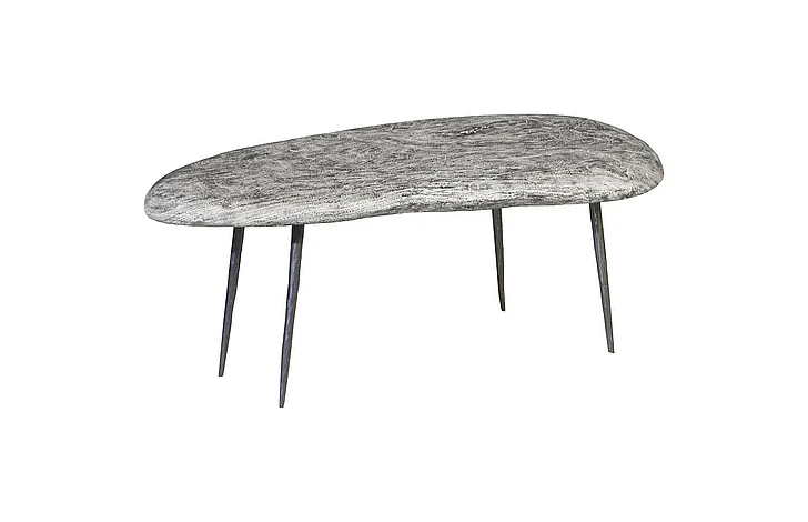 Phillips Collection Skipping Stone Medium Coffee Table in Gray Stone TH99997