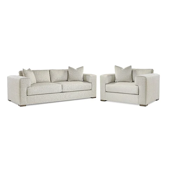 Theodore Alexander Gabrielle 2pc Extended Sofa Living Room Set