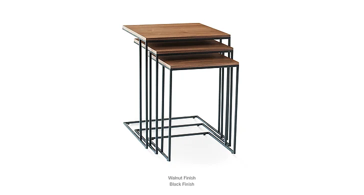SohoConcept Three End Nesting Table - Black