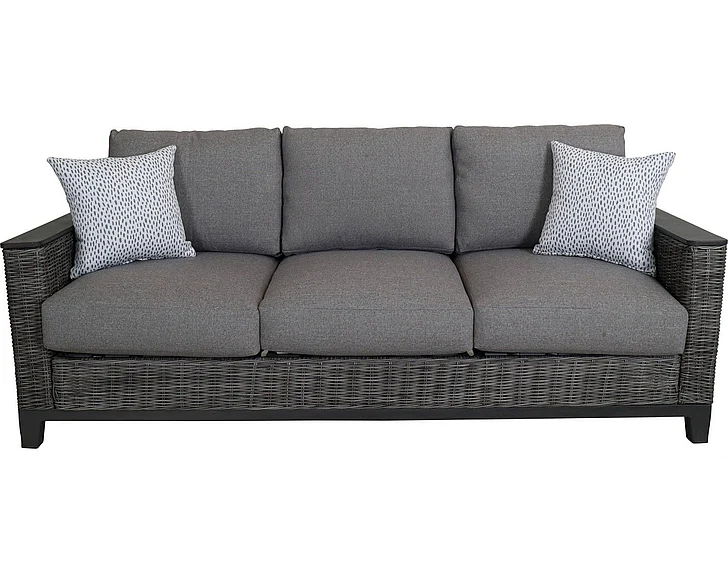 South Sea Outdoor Timberline Sofa in Frame Platinum Finish 71403-PLT