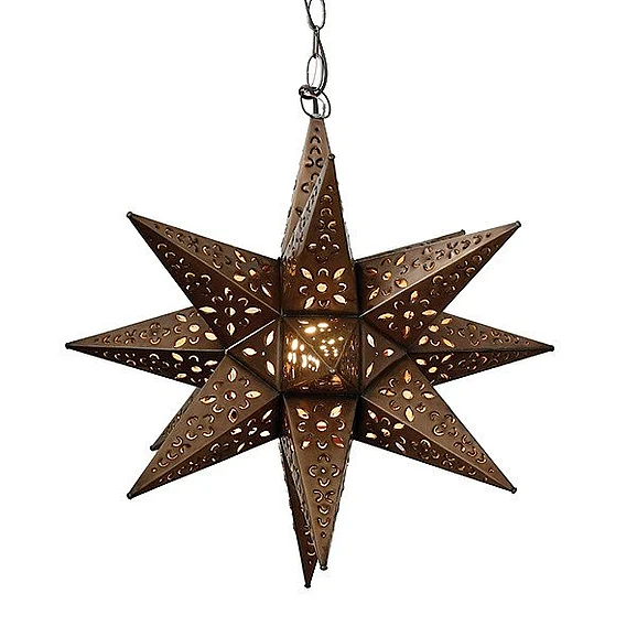 Worlds Away 20" Punched Tin Star TIN STAR LG