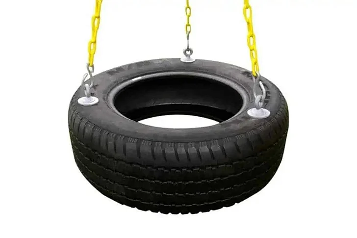Eastern Jungle Gym 3-Chain Rubber Tire Swing