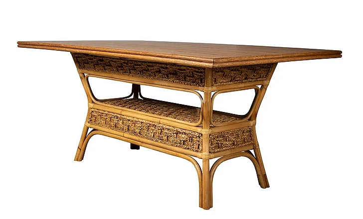 Capris Furniture 310 Rectangular Dining Table in Braided Hyacinth TL310 CUSTOM ITEM