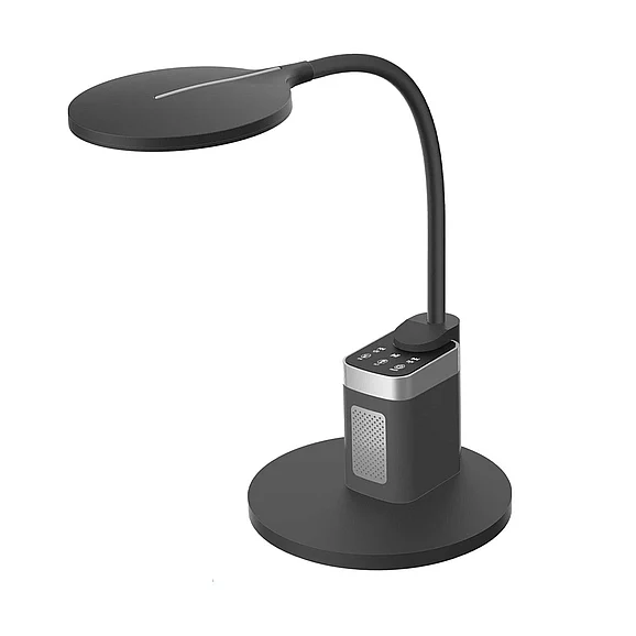 Dainolite Talulah Table Lamp with Bluetooth Speaker in Matte Black TLU-1510LEDT-MB