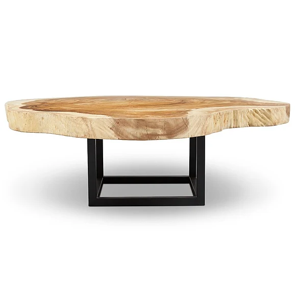 Urbia Naturals Akara Coffee Table - Black Frame - Natural Chamcha TN-SPTB3215