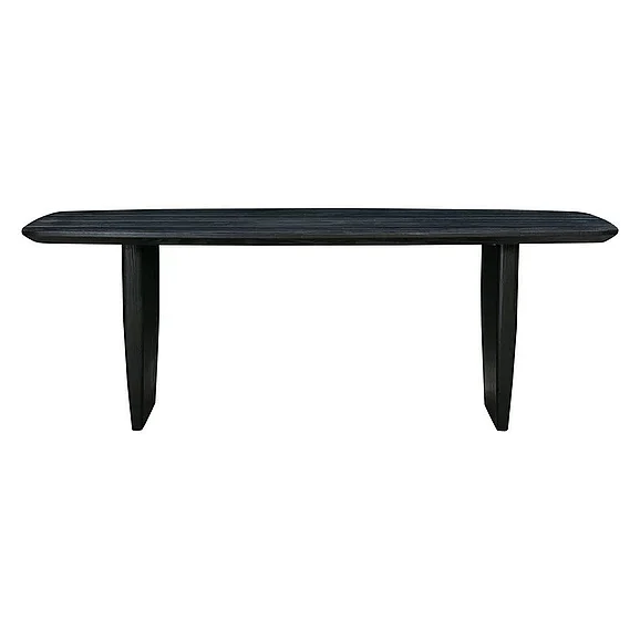 LH Home Bungalow Tonic Dining Table in Black Oak TNC010S