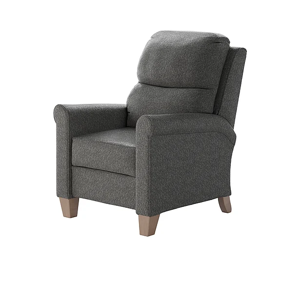 Southern Motion Pep Talk Hi-Leg Recliner in Platinum 1628 123-09
