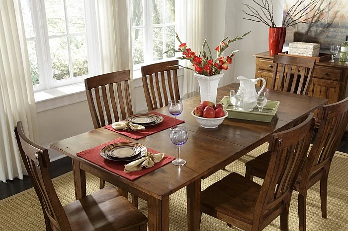 Toluca Vers-A-Table Dining Table in Rustic Amber TOLRA617L