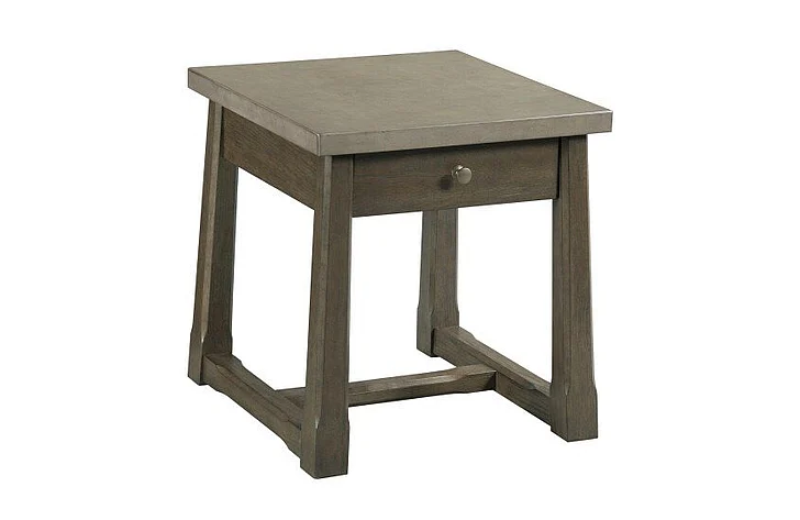 Hammary Hamilton Torres Rectangular End Table in Natural Gray 059-915 CLOSEOUT