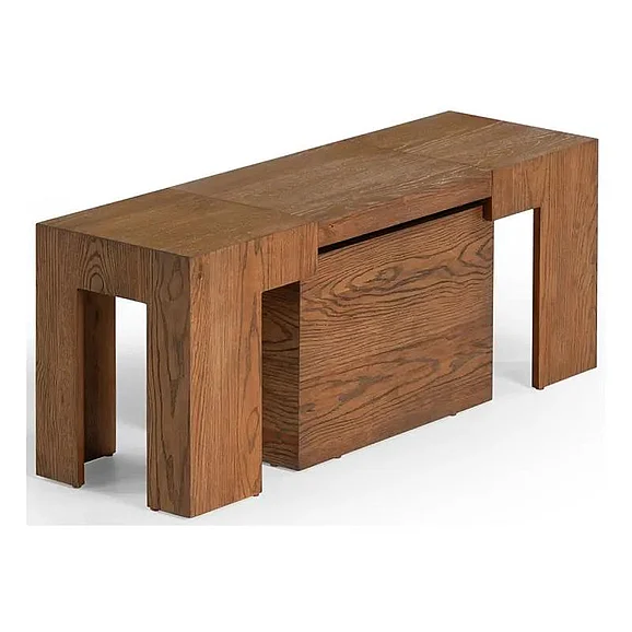 Transformer Table Extendable Dining Bench in American Walnut 10125