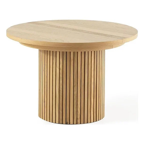 Transformer Table Round Dining Table w/ 3 Panels in Scandinavian Oak 13028;13528