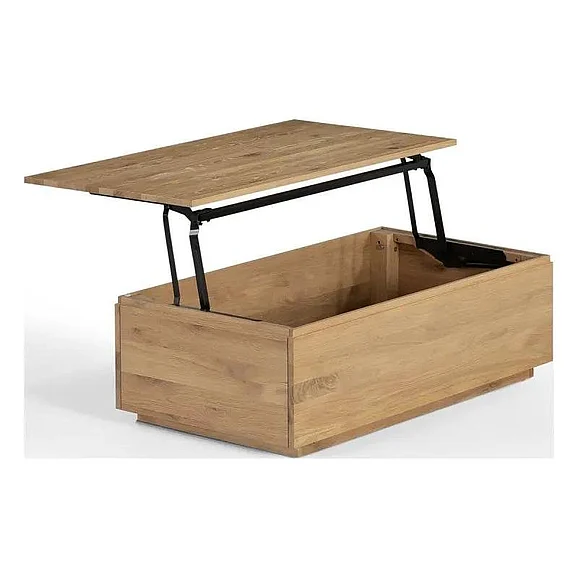 Transformer Table Coffee Table - Panel Storage in Scandinavian Oak 20428