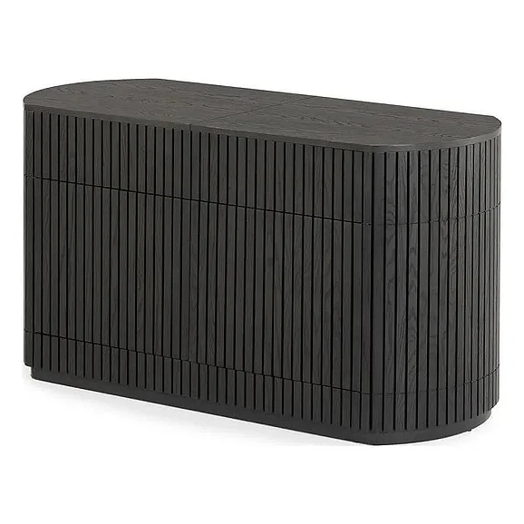 Transformer Table Round Sideboard in Smoked Hickory 23322